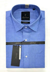 Men's Cotton Fil-a-Fil Formal Shirt – Dark Blue – view 1