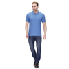 Sky Blue polo T-shirt (100% cotton) – full body view