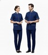 Half Sleeve Waiter Uniform – Navy Blue & White – view 5