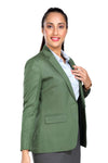Women's slim fit TR blazer – Green – view 5