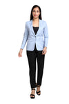 Women's slim fit TR blazer – Cloudy Blue – view 1