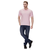 Pink polo T-shirt (100% cotton) – full body view