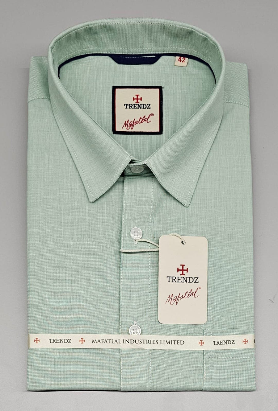 Men's Fil-a-Fil Formal Shirt – Mint Green - Right Sleeve