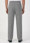 Chef Trouser – Black & White Checks – back view