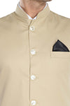 Men's Cream TR Nehru jacket – view 4