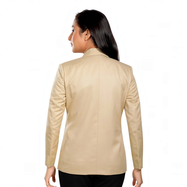 Women's slim fit TR blazer – Cream – view 7