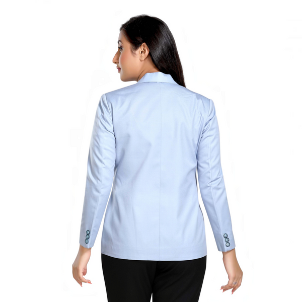 Women's slim fit TR blazer – Cloudy Blue – view 7