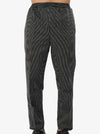 Chef Trouser – Black Pinstripe – front view