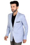 Men's slim fit TR blazer – Cloudy Blue – view 3