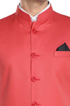 Men's Prubin Red TR Nehru jacket – view 5