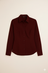 Women's Lycra Formal Shirt – Maroon – view 5