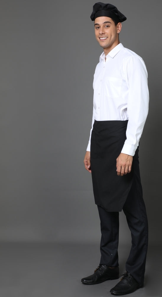 Half Service Apron – Black - Right Sleeve