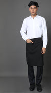 Half Service Apron – Black, front