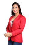 Women's slim fit TR blazer – Red – view 5