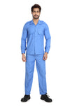Industrial Worker Uniform – Sky Blue, Full Sleeve – front