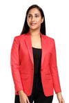 Women's slim fit TR blazer – Prubin Red – view 4