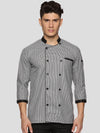 Black & White Micro Checks chef coat – view 6