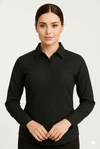 Women's Lycra Formal Shirt – Black – view 4