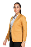 Women's slim fit TR blazer – Mustard Yellow – view 5