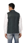 Men's Dark Green TR Nehru jacket – view 3