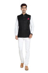 UNIFORMIC men's Black TR Nehru jacket – view 2