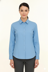 Women's Lycra Formal Shirt – Sky Blue – view 2