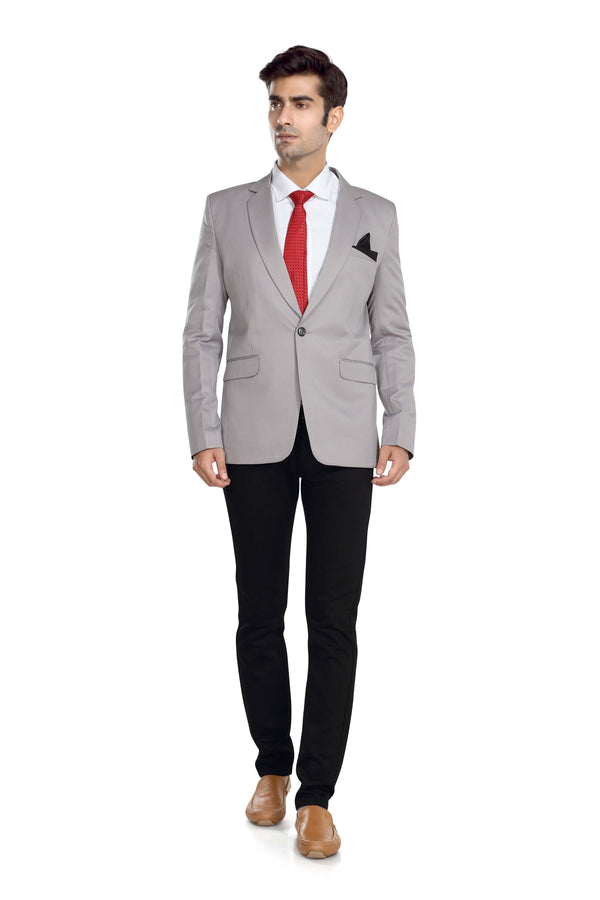Men's slim fit TR blazer – Grey – view 1