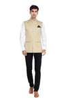 Men's Cream TR Nehru jacket – view 6
