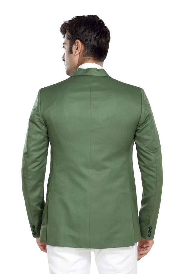 Men's slim fit TR blazer – Green – view 5