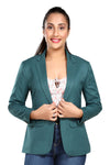 Women's slim fit TR blazer – Bottle Green – view 2