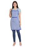 Full Kitchen Apron – Royal Blue Checks