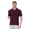 Wine polo T-shirt (100% cotton) – front view