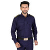 Navy blue security guard shirt for men