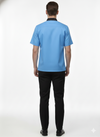 Half Sleeve Waiter Uniform – Sky Blue & Black – view 4