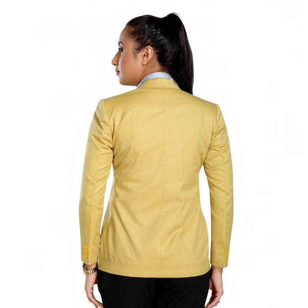 Women's slim fit TR blazer – Golden – view 5