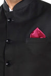 UNIFORMIC men's Black TR Nehru jacket – view 7