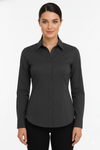 Women's Lycra Formal Shirt – Dark Grey – view 6