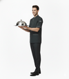 Half Sleeve Waiter Uniform – Charcoal Grey – view 3