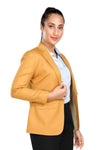 Women's slim fit TR blazer – Mustard Yellow – view 6