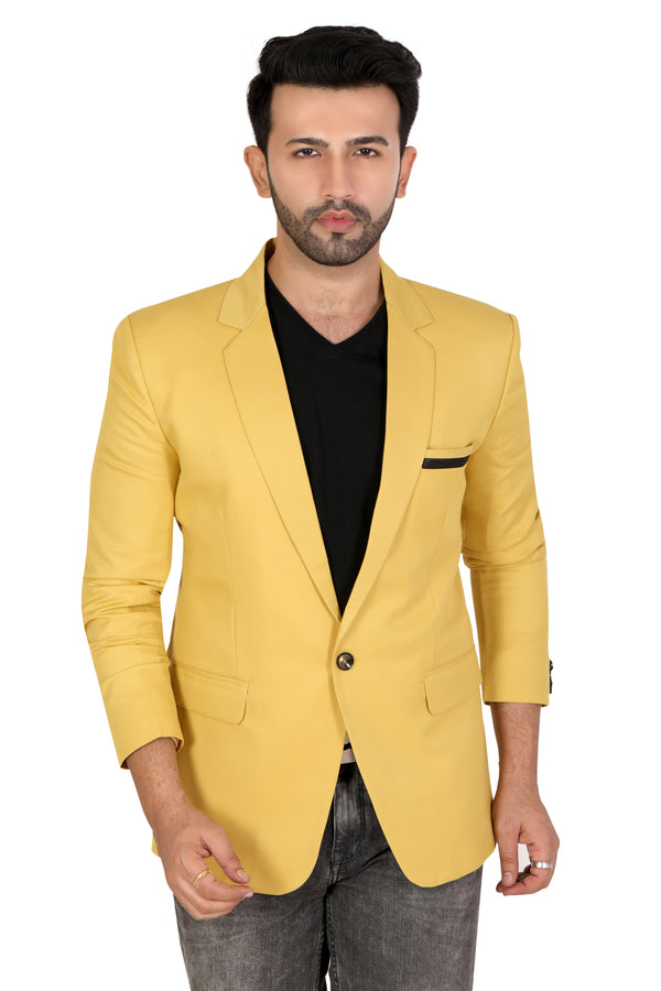 Men's slim fit TR blazer – Golden – view 2