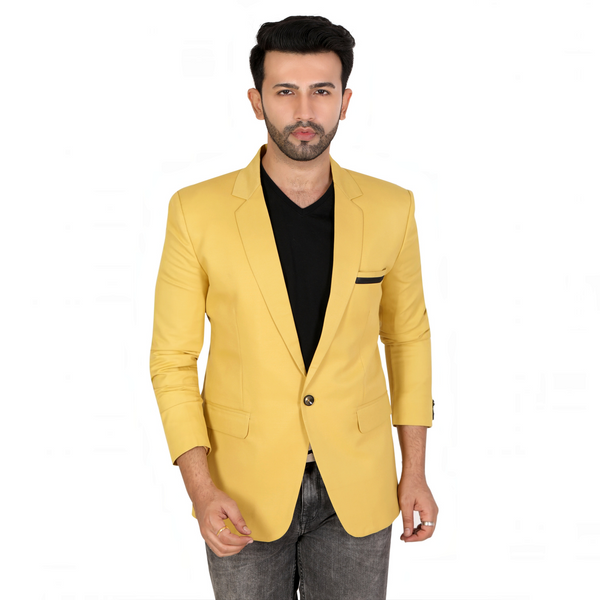 Men's slim fit TR blazer – Golden – view 2