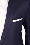 Men's slim fit TR blazer – Indigo Blue – view 5