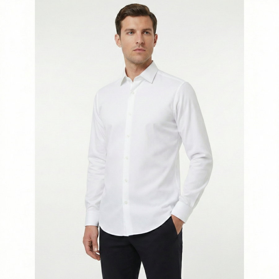 Men's Classic Formal Shirt – White - Back
