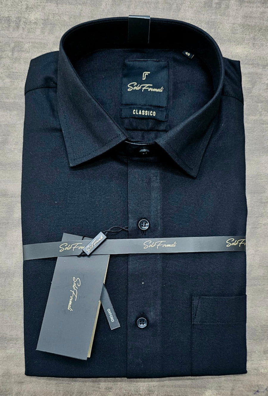 Men's Oxford Cotton Formal Shirt - Left Sleeve