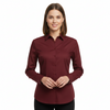 Women's Lycra Formal Shirt – Maroon – view 1
