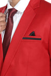Men's slim fit TR blazer – Red – view 7