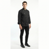 All Black (Style 2) chef coat – view 3