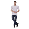 White polo T-shirt (100% cotton) – full body view