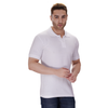 White polo T-shirt (100% cotton) – right angle view