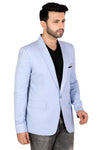 Men's slim fit TR blazer – Cloudy Blue – view 4